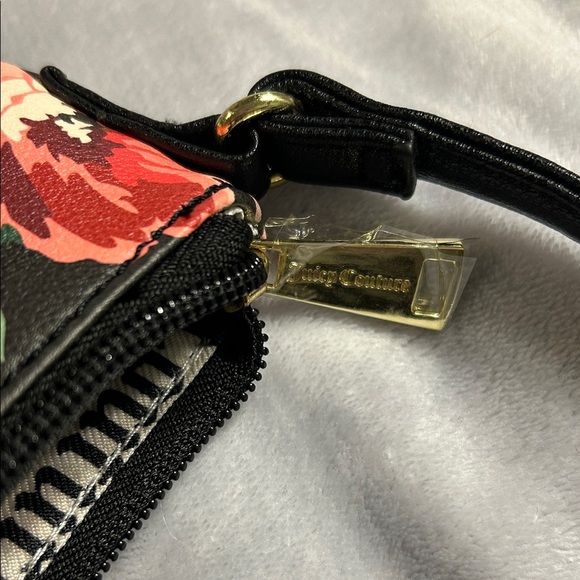 Juicy Couture Black and Pink Floral Crossbody Bag NWT - Picture 6 of 11